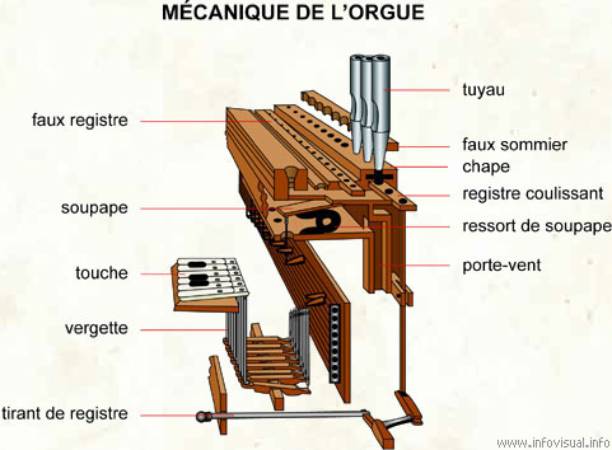 schéma de
          fonctionnement d'un orgue